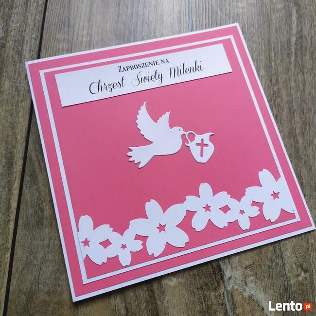 Zaproszenia na chrzest święty