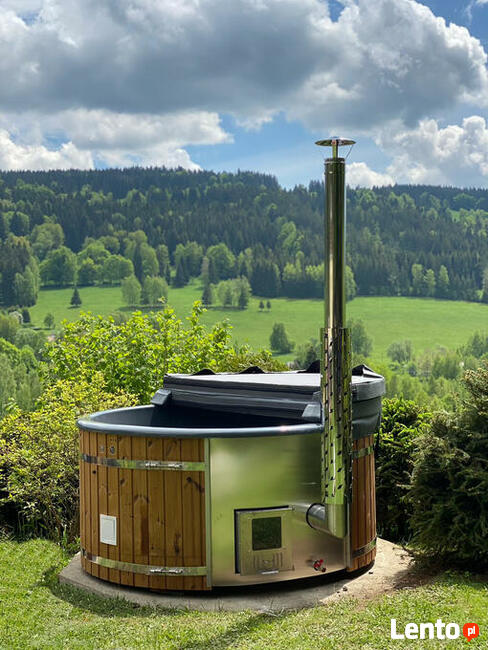 Balia ogrodowa kompletna beczka Sauna Premium 200cm