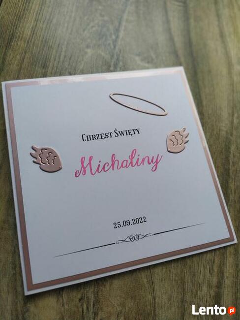 Zaproszenia na chrzest święty