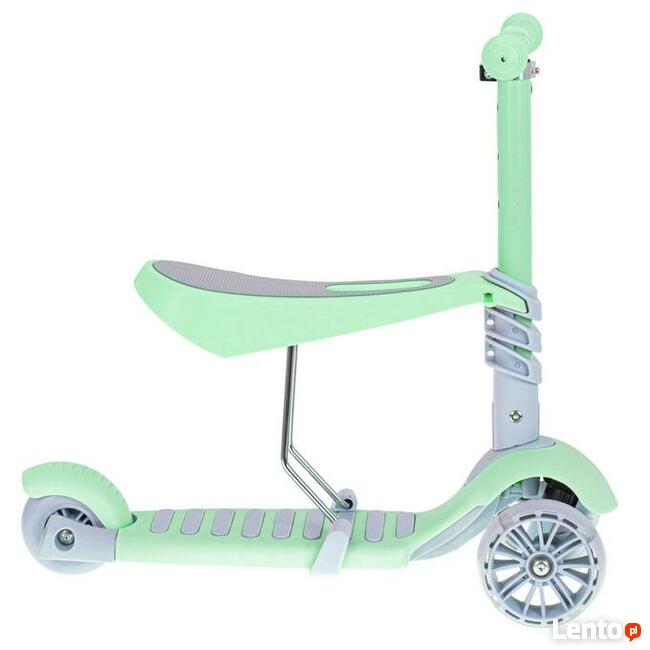 Hulajnoga trójkołowa balansowa z siedziskiem- świecące koła