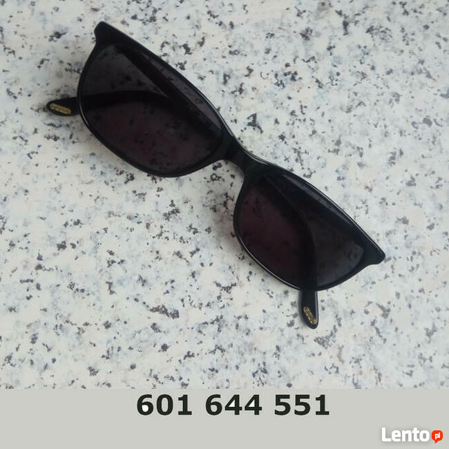 Firmowe okulary przeciwsłoneczne włoskiej firmy.