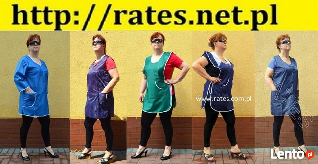 Fartuchy laboratoryjne cena 20 zł. netto RATES Producent