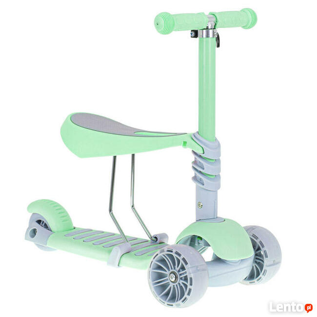 Hulajnoga trójkołowa balansowa z siedziskiem- świecące koła