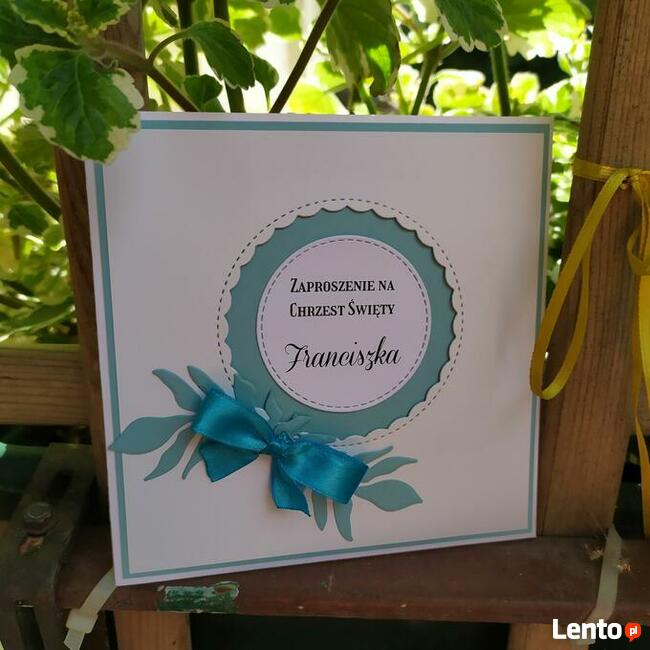 Zaproszenia na chrzest święty