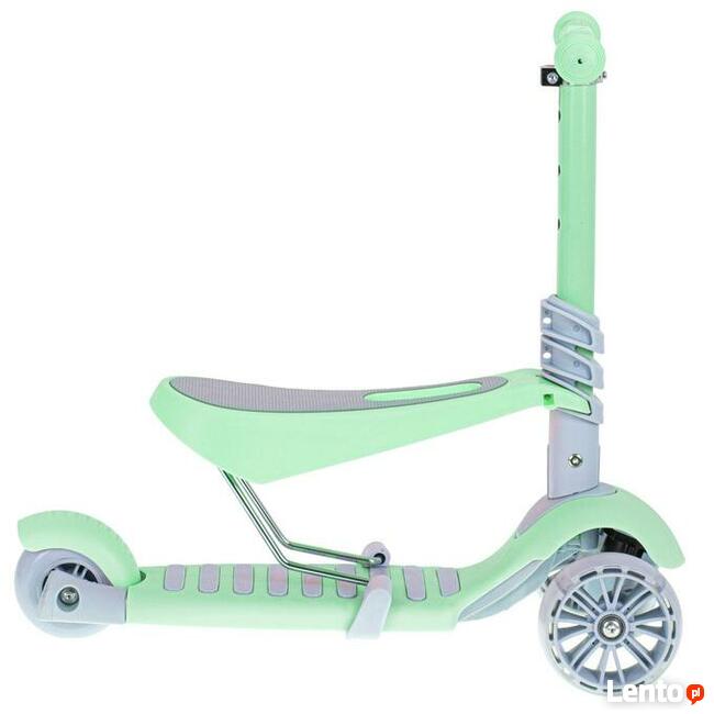 Hulajnoga trójkołowa balansowa z siedziskiem- świecące koła