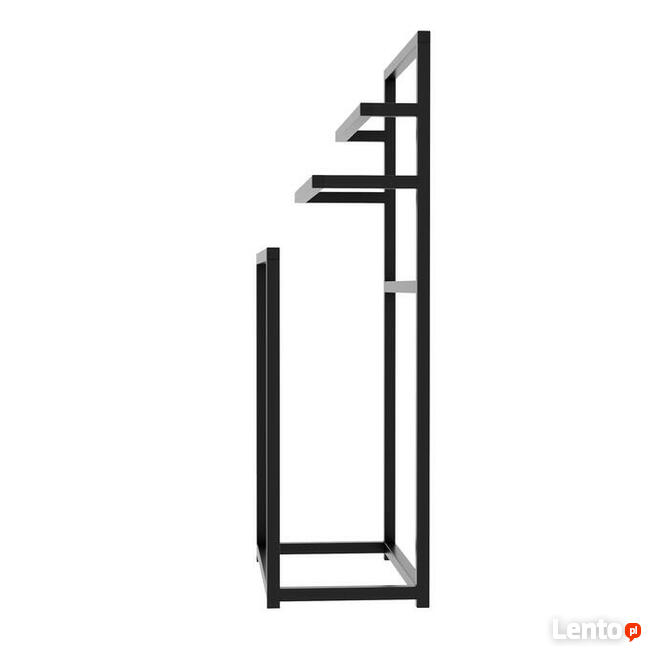 CZARNY METALOWY WIESZAK / STOJAK NA RĘCZNIKI !