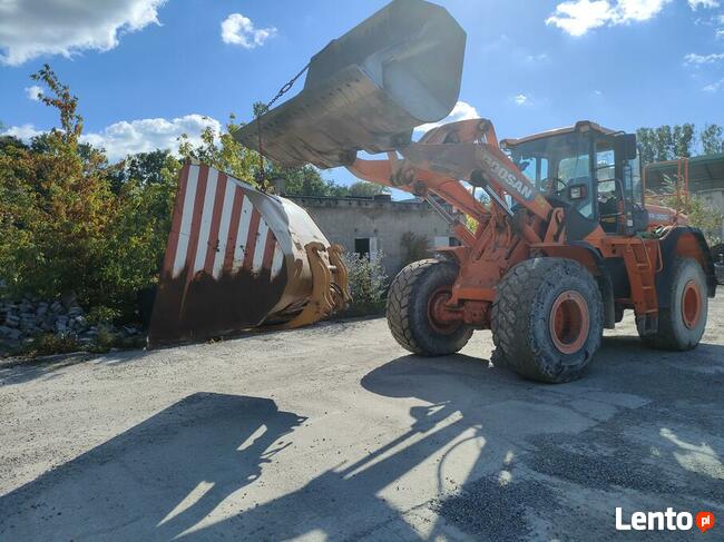 Łyżka wysokiego wysypu wyładunku case 721 ładowarka