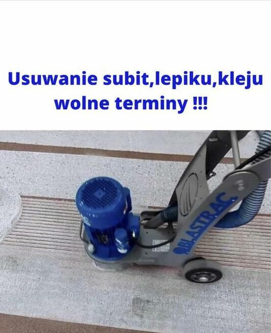 Usuwanie subitu, frezowanie, szlifowanie betonu