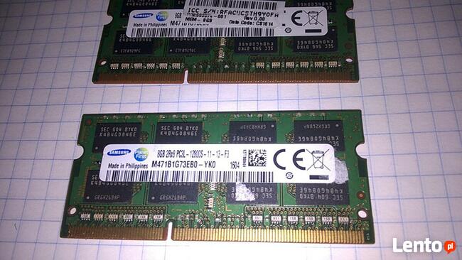 Pamięć ram DDR3 8GB Samsung Laptop