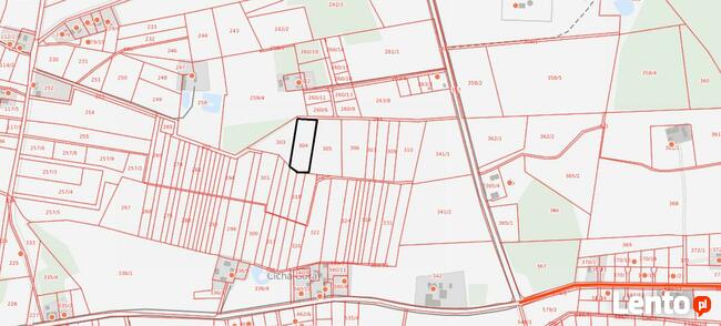 Duża działka budowlana w spokojnej części Cichej Góry