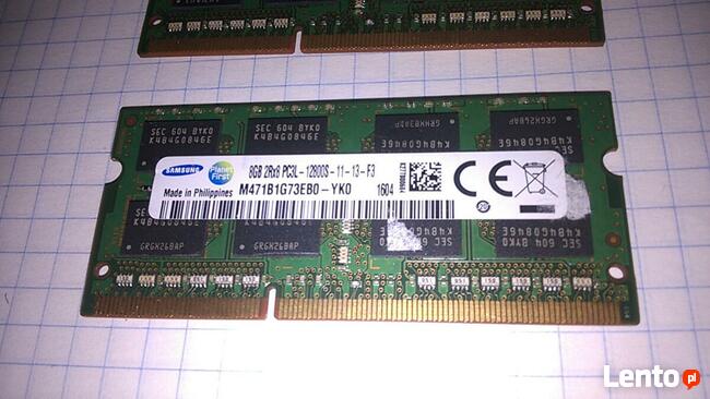 Pamięć ram DDR3 8GB Samsung Laptop