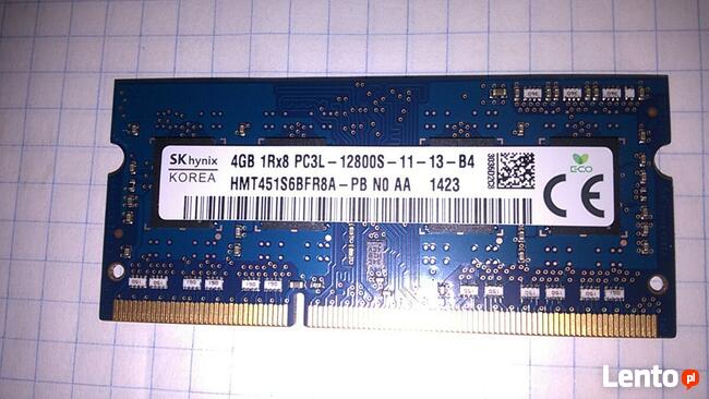 Pamięć do laptopa DDR3 Hynix 4GB