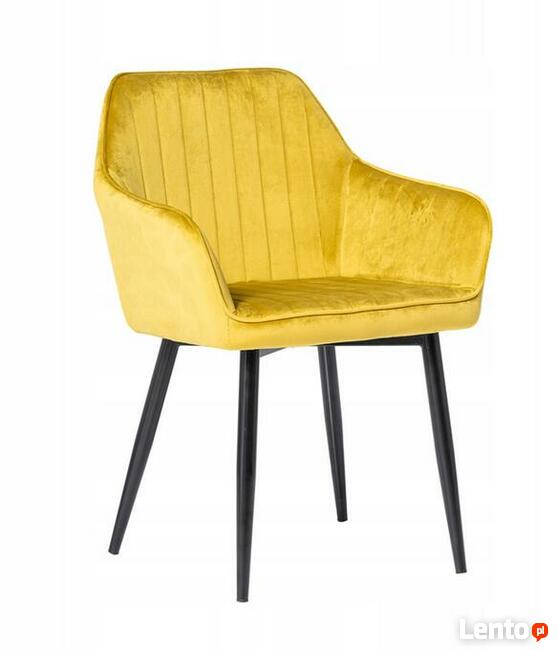 Krzesło tapicerowane welur NOWOCZESNE Fotel kolory