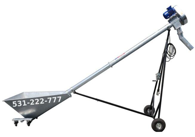 Wózek podporowy z Wyciągarką Podajnik Ślimak Żmijka do Zboża