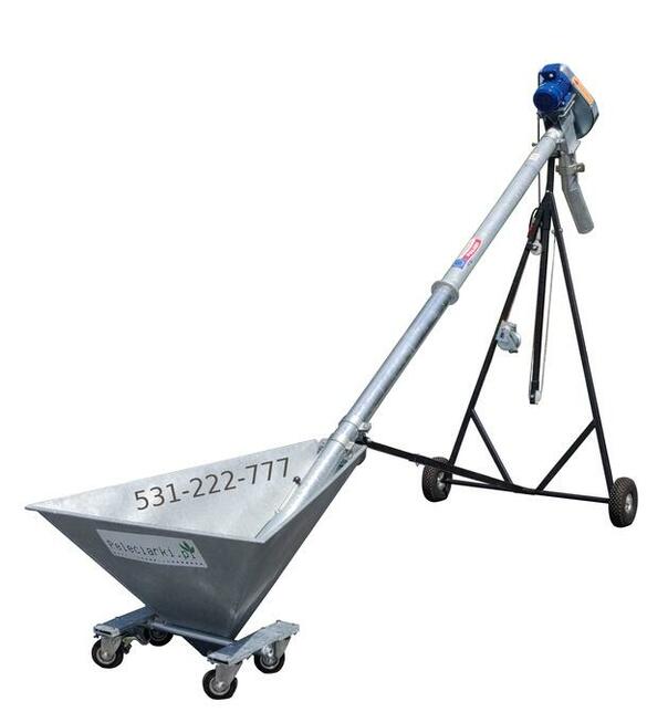 Wózek podporowy z Wyciągarką Podajnik Ślimak Żmijka do Zboża