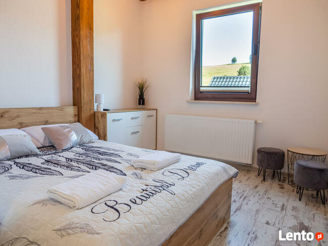 Domek w stylu rustykalnym - 8 osób, sauna, balia, netflix