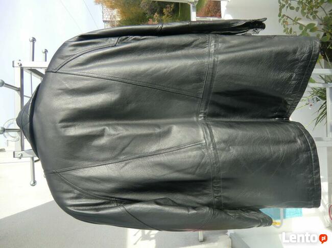 Skorzana meska kurtka ocieplana