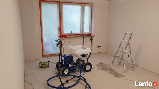 Gładź gipsowa natryskowa malowanie natryskowe Łódź ZREMONTUJ