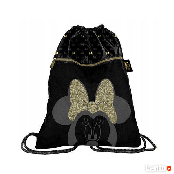 myszka workoplecak czarny, minnie worek dla dziewczyny