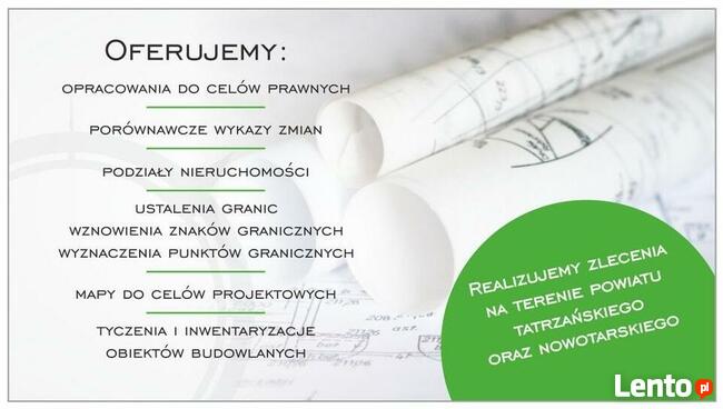 GEODETA ZAKOPANE, NOWY TARG, PODHALE