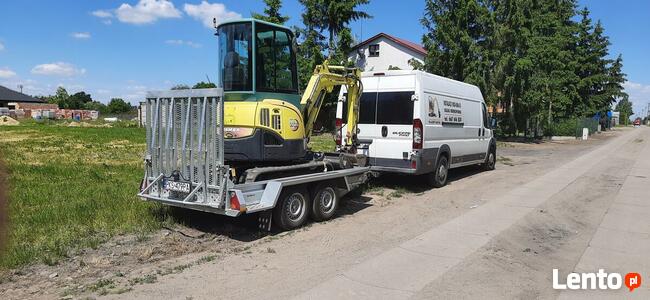 Przyłącza kanaliza, minikoparka, drenaże, wiertnica Krzywiń