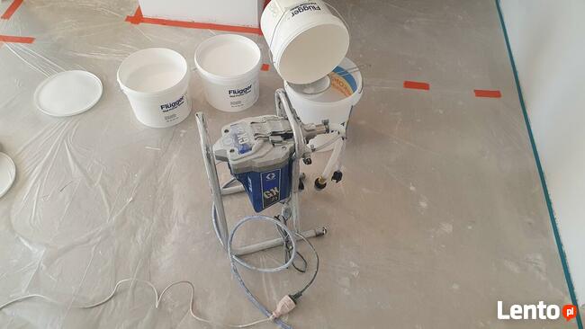 Gładź gipsowa natryskowa malowanie natryskowe Łódź ZREMONTUJ