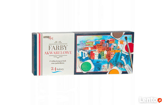farby akwarelowe 24, akwarele 24 sztuki