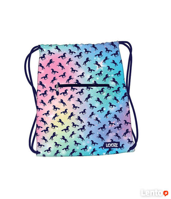 kolorowy worek ombre, jednorożce worek dla dziewczyny