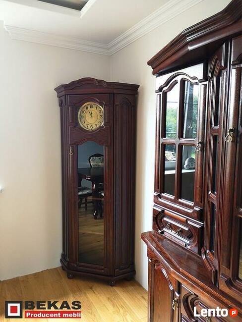 Zestaw Stylowy Piękny Stół Krzesła Witryna Zegar Bekas Meble