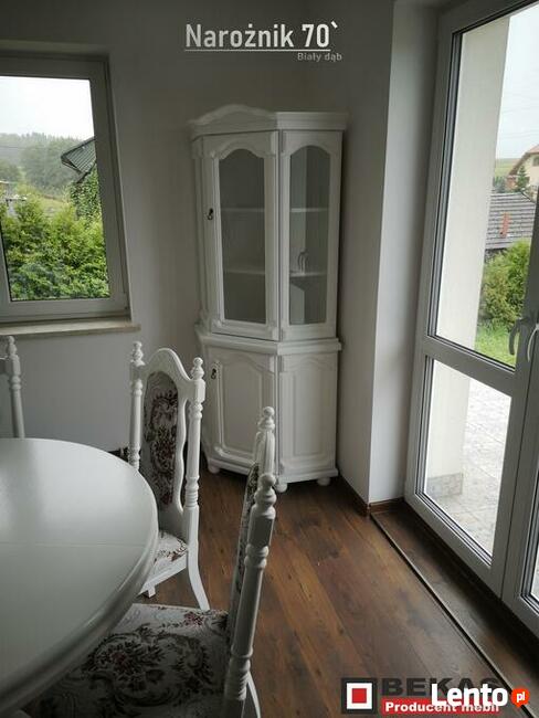 Biała Witryna Narożna 70 ` Dąb Biały Bekas Italia Śliczna