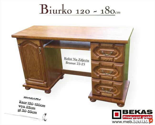 Stylowa Toaletka Biurko Sypialnia Dąb Rustikal Bekas Meble