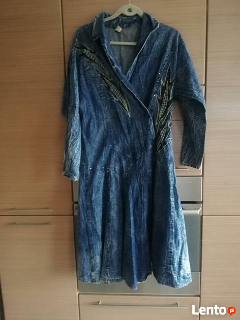 Damska sukienka jeansowa