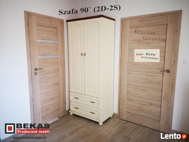 Prześliczna Komoda 180 ` (2S-4D) Ecru Wanilia Dąb Bekas