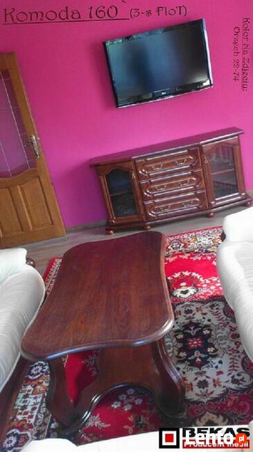 Stylowa Komoda 120 (3S-FloT) od Bekas Meble Stylowe Dąb Rust