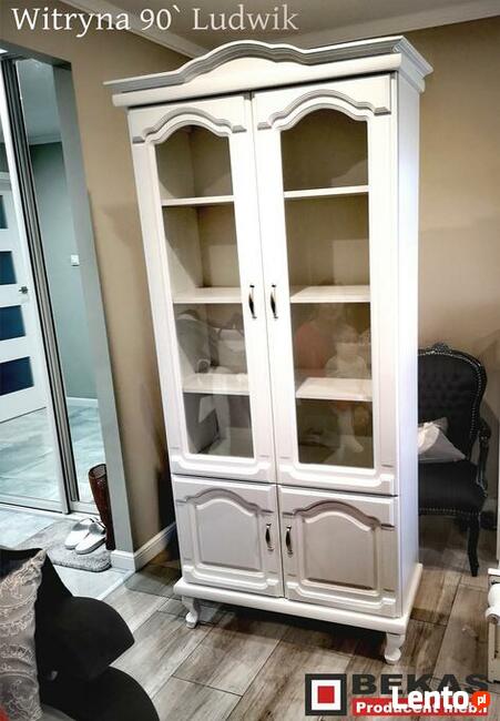 Komoda Ludwik Biała Prowansalska Bekas Dąb Bielony Italia