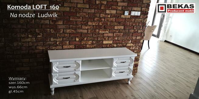 Komoda Ludwik Biała Prowansalska Bekas Dąb Bielony Italia