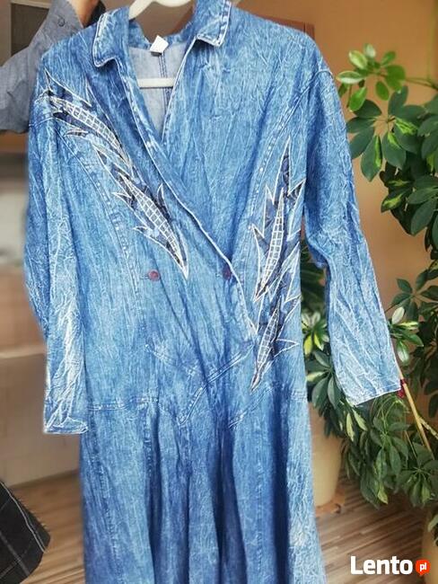 Damska sukienka jeansowa