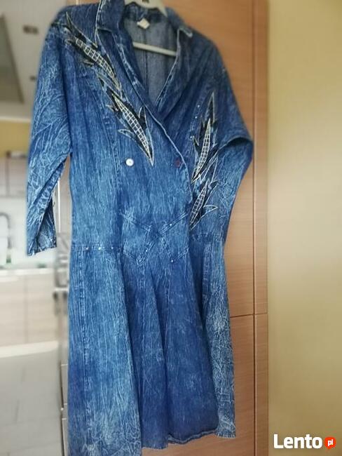 Damska sukienka jeansowa