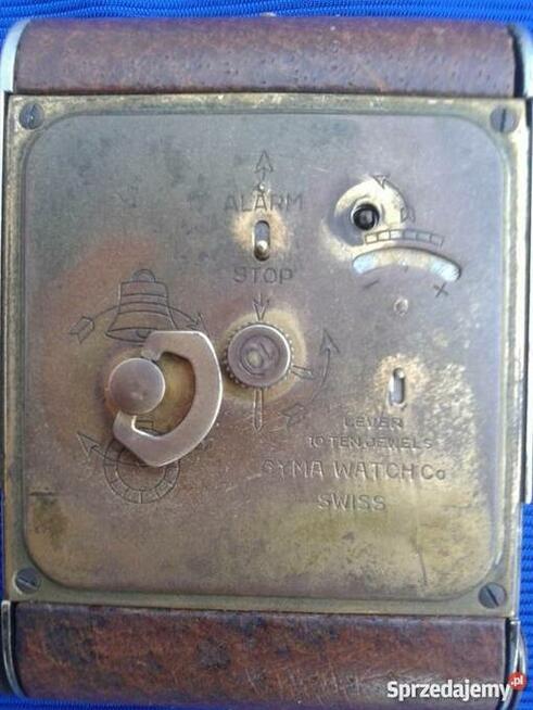 Stary Swiss CYMA AMIC - Podróżny zegarek - budzik