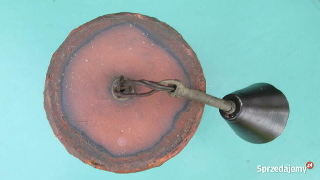 Lampa sufitowa - zabytkowa wykonana z wypalanej kamionki