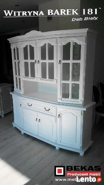 Biała Witryna Narożna 70 ` Dąb Biały Bekas Italia Śliczna