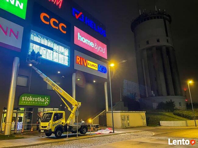 Podnośnik koszowy, zwyżka do 28 m, WYNAJEM