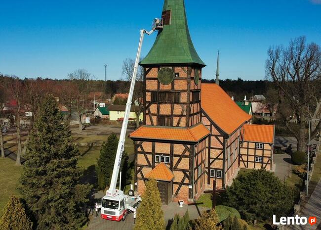 Podnośnik koszowy, zwyżka do 28 m, WYNAJEM