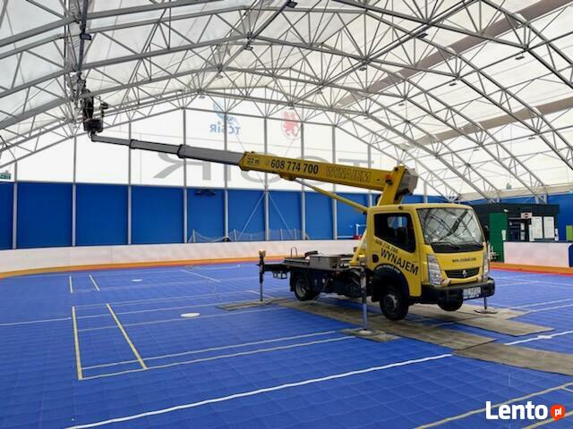 Podnośnik koszowy, zwyżka do 28 m, WYNAJEM
