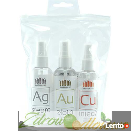 System-Egp Trójpak z miedzią, Srebro 50 ppm 100ml, Złoto 50