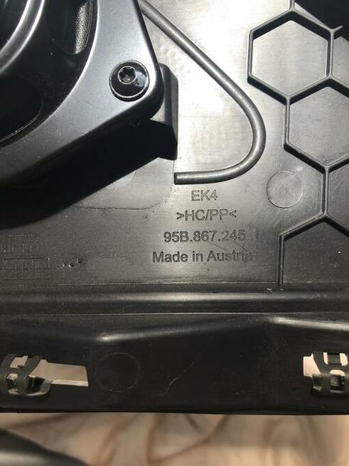 Osłona słupka głośnika maskownica macan Porsche lewa prawa