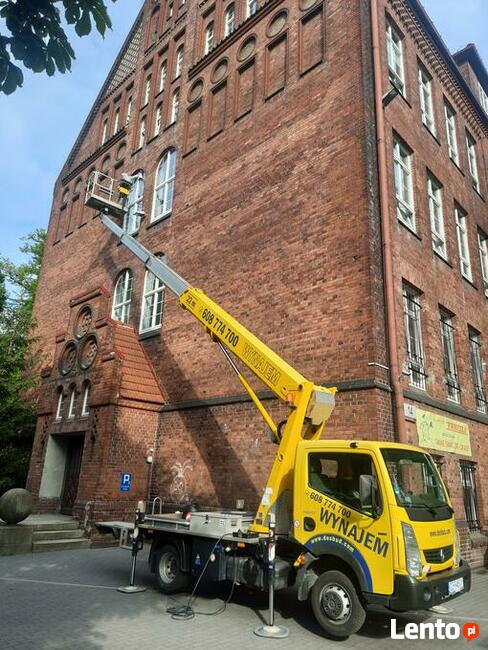 Podnośnik koszowy, zwyżka do 28 m, WYNAJEM