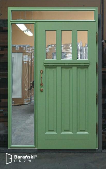 EKSKLUZYWNE DRZWI WEJŚCIOWE DREWNIANE BARAŃSKI - PROMOCJA w