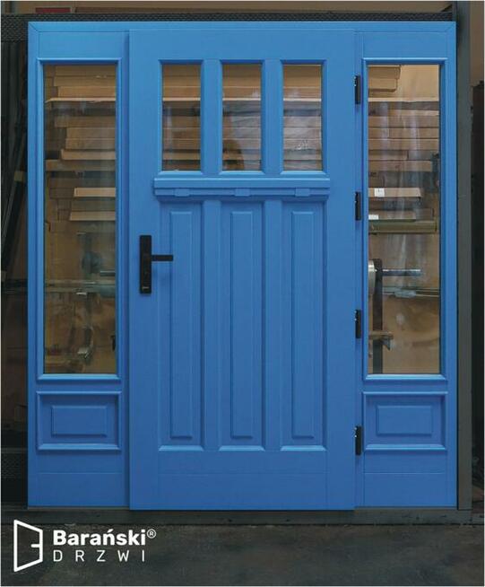 EKSKLUZYWNE DRZWI WEJŚCIOWE DREWNIANE BARAŃSKI - PROMOCJA w