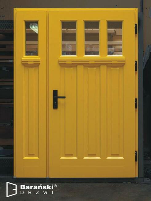 EKSKLUZYWNE DRZWI WEJŚCIOWE DREWNIANE BARAŃSKI - PROMOCJA w